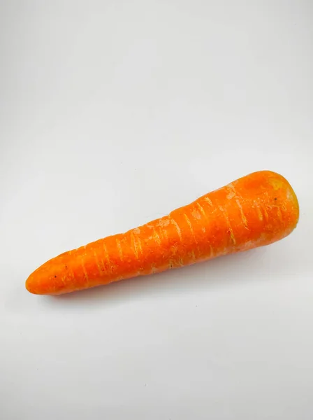 Photo Fresh Carrots Isolated White Background Mini Studio — Fotografia de Stock