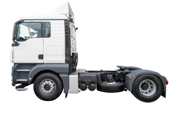 Vrachtvervoer Logistiek Scheepvaart Concept Professioneel Autovervoer Nieuwe Truck Zonder Aanhangwagen — Stockfoto