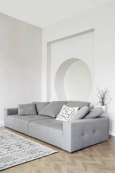 Sofa Modern Apartment Interior Living Room Decor House Style Design — Stock Photo, Image