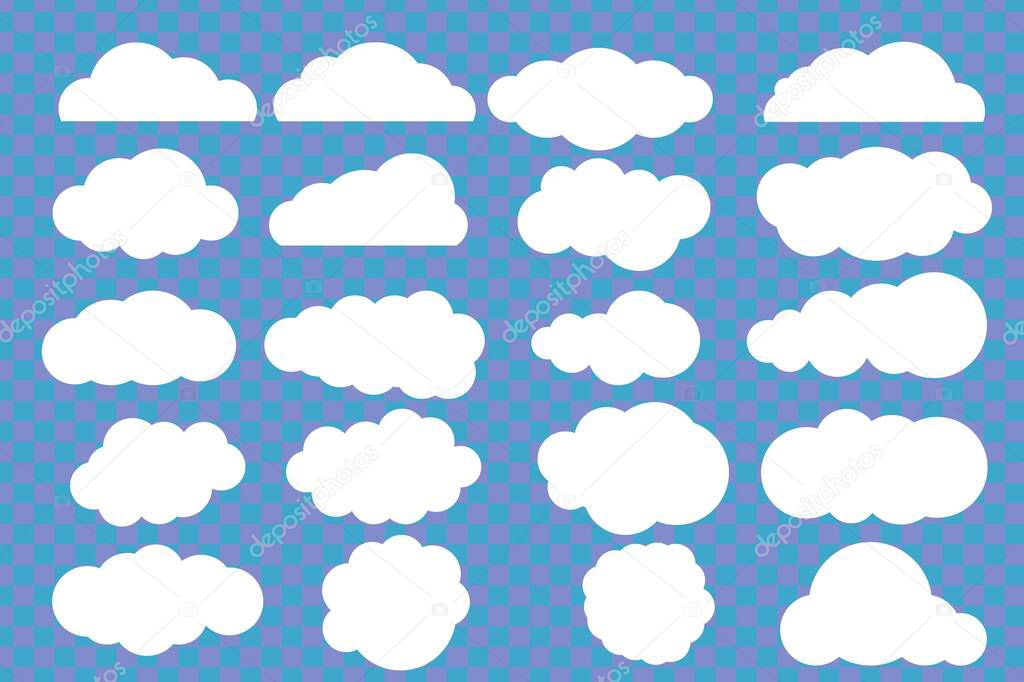 Cloud symbol for website design, app, logo, ui. EPS10 vector illustration.