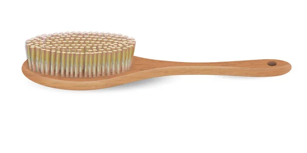 Routine Brossage Sec Massage Cellulite Brosse Sèche Accueil Spa Massage — Image vectorielle