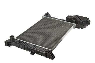 Beyaz bir arka plan üzerinde araba radyatör