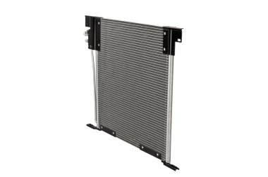 Beyaz bir arka plan üzerinde araba radyatör