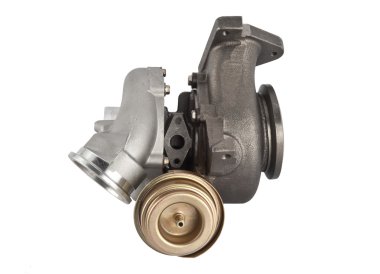 Beyaz arka plan üzerinde izole Motor Türbin