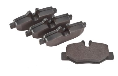 Fren pabuçları beyaz arka plan üzerinde izole