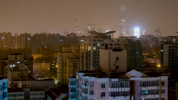 Many Days Timelapse Beijing Skyline Various Weather Patterns Polluted Chinese — Stock Video
