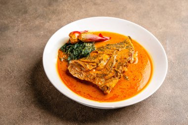 Padang, Batı Sumatera, Endonezya 'dan balık başı.