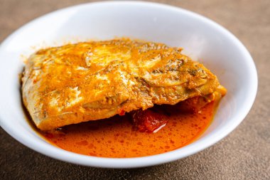 snapper curry fish from padang, west sumatera, indonesia