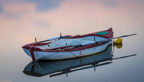 Row Boat Floating Sky — Stock Photo, Image