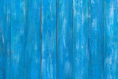Dikey olmayan ahşap çit dokusu mavi renkte.
