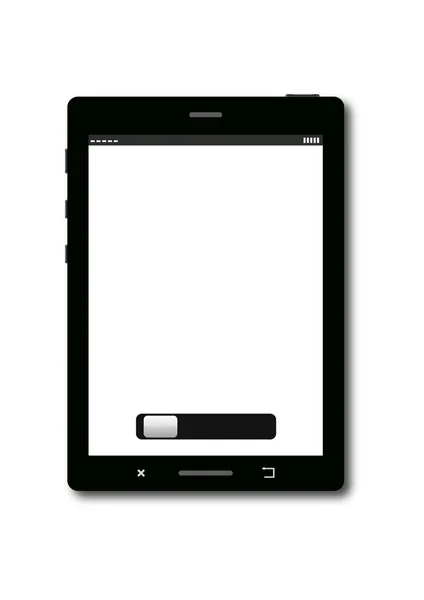 Realistic Digital Tablet — Stock Vector