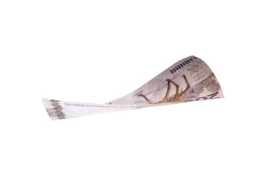 İzole edilmiş arka planda 200 reais fatura, yeni Brezilya banknotları. Zenginlik, çizim ve kâr kavramı