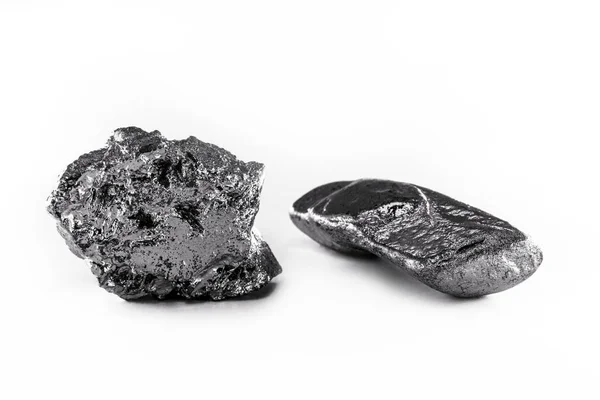 Kobaltový Kámen Izolovaném Bílém Pozadí Průmyslová Ruda Používaná Stavebnictví Medicíně — Stock fotografie