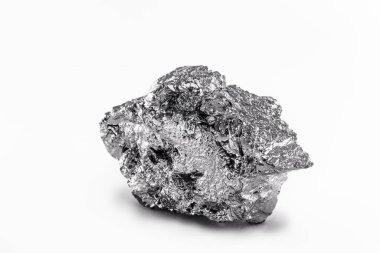 high purity polycrystalline silicon from Freiberg / Germany isolated on white background clipart