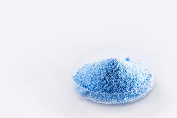 Sulfato Cobre Compuesto Químico Funciona Como Algaecida Utilizado Piscinas Agricultura — Foto de Stock