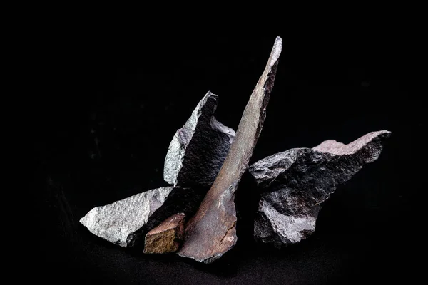 Hématite Minerai Brut Ésotérique Pierre Aux Propriétés Mystiques Bonnes Vibrations — Photo