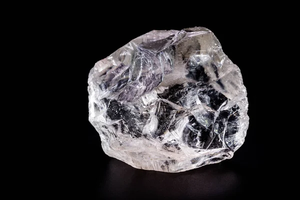 Ruwe Diamant Kristal Een Allotrope Vorm Van Koolstof Ongeslepen Edelsteen — Stockfoto
