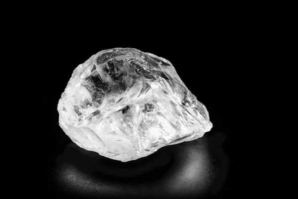 Diamante Bruto Cristal Forma Alotrópica Carbono Gemas Sin Cortar Concepto — Foto de Stock