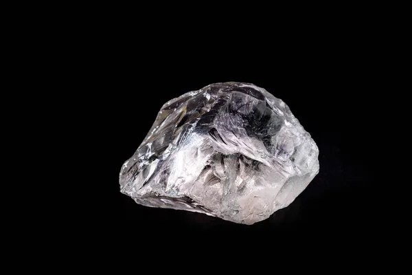 Алмазное Сырье Кристалл Аллотропической Форме Углерода Необработанный Драгоценный Камень Концепция — стоковое фото