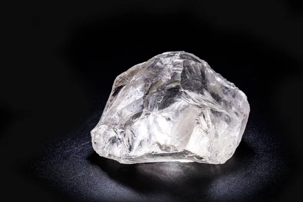 Diamante Bruto Cristal Forma Alotrópica Carbono Gemas Sin Cortar Concepto — Foto de Stock