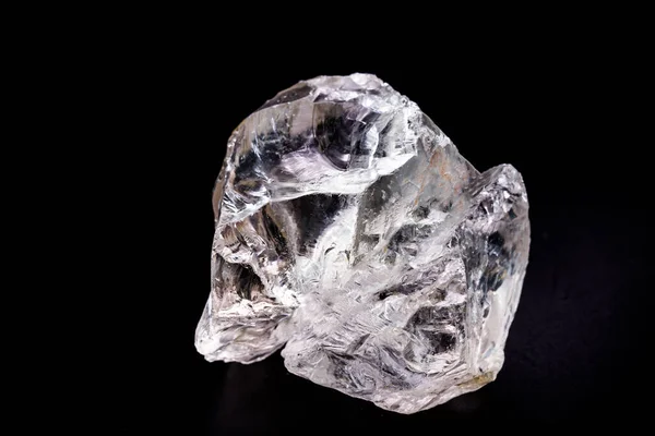Durva Gyémánt Kristály Allotrop Formában Szén Vágatlan Drágakő Koncepció Luxus — Stock Fotó