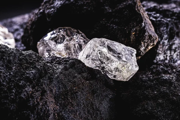 Diamante Duro Piedra Preciosa Las Minas Concepto Minería Extracción Minerales — Foto de Stock