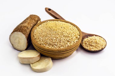 Alternatif un, vejetaryen yiyecekler, tipik Brezilya yemeği, Cassava ile yapılır. Tipik Güney Amerika kökü.