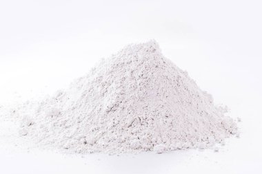 pirinç unu beyaz arkaplanda izole edilmiş