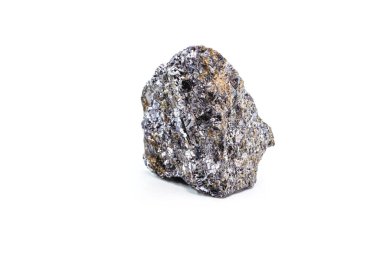 Sphalerite cevheri, sphalerit veya karışım çinko sülfitten oluşan bir mineraldir. İzole edilmiş beyaz arkaplan