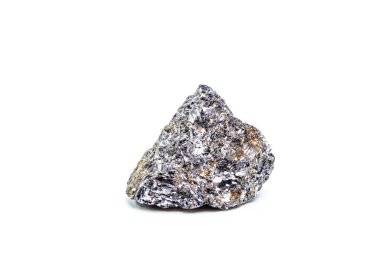 Sphalerite cevheri, sphalerit veya karışım çinko sülfitten oluşan bir mineraldir. İzole edilmiş beyaz arkaplan