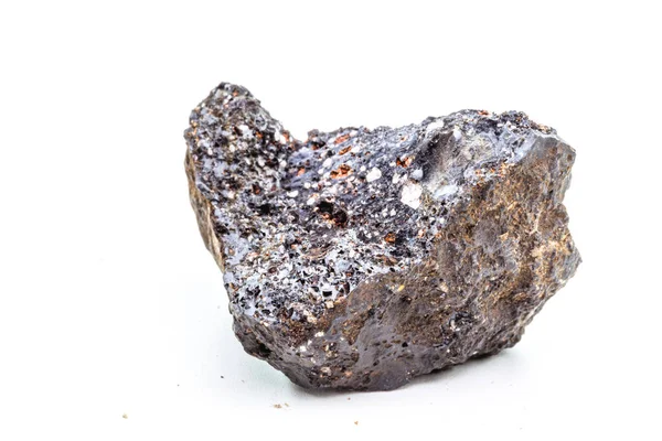 Minério Pirolusita Mineral Composto Basicamente Dióxido Manganês — Fotografia de Stock