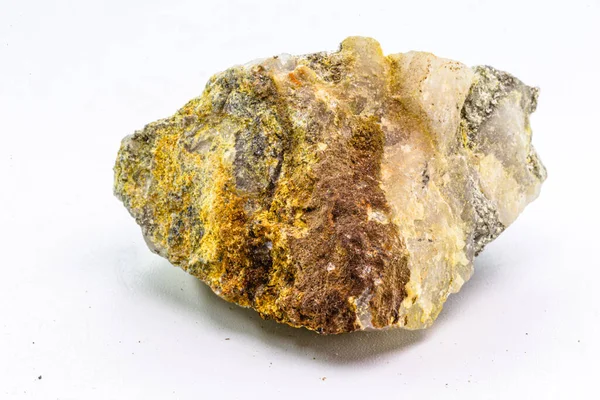 Pyritmalm Eller Pyrit Järnmineral Grunden Järndisulfid — Stockfoto