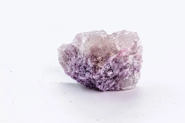 Minério Lepidolita Mineral Lilás Rosa Violeta Sendo Uma Fonte Secundária — Fotografia de Stock