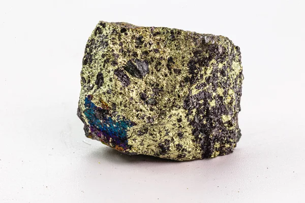 Minerai Calcopyrite Est Minéral Cuivre Commun Dans Nature Appartient Groupe — Photo