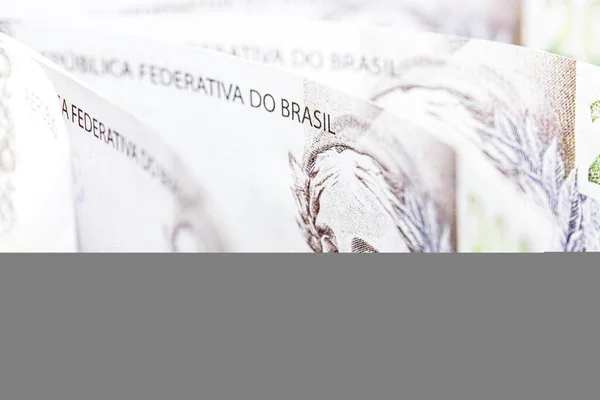 200 Bankovek Peníze Brazílie Brazilská Ekonomika — Stock fotografie
