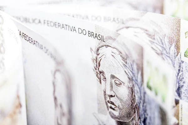 200 Reais Dinheiro Brasil Economia Brasileira — Fotografia de Stock