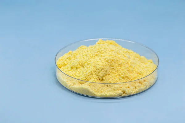 纯硫粉 用于医药 化肥或杀真菌剂 — 图库照片