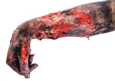 Gerçekçi zombi el aşağı, ölü el, mağlup, telif uzayı, cadılar bayramı eli.