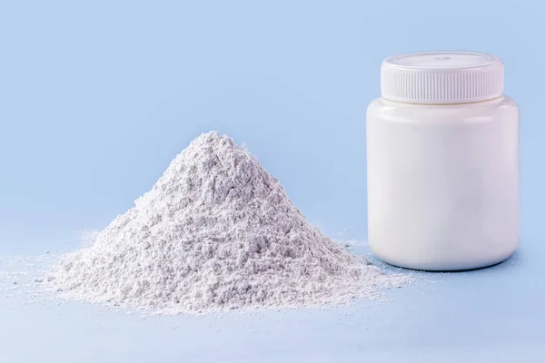 Zinc Oxide White Powder Used Fungus Growth Inhibitor Paints Antiseptic — Stock Photo, Image