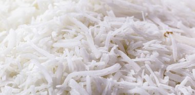 makrofotoğrafçılık rendelenmiş hindistan cevizi dokusu, mutfak malzemesi