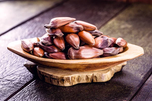 Gerecht Met Rode Pijnboompitten Traditioneel Uit Brazilië Gebruikt Als Culinair — Stockfoto