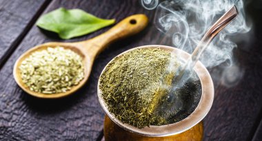 chimarrao, a hot drink from South America, in countries like Urugauy, Argentina and Brazil
