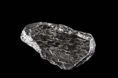 Aluminum is a chemical element. Aluminum stone for industrial use. Silver ore.