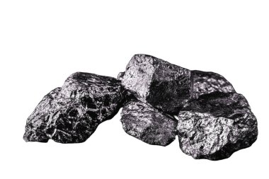 Aluminum is a chemical element. Aluminum stone for industrial use. Silver ore.