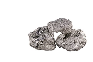 Aluminum is a chemical element. Aluminum stone for industrial use. Silver ore.