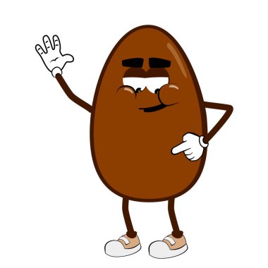 Paskalya yumurtası karakteri elinde boş bir karikatür tutuyormuş. Düz dizayn tarzında vektör illüstrasyonu, beyaz arkaplanda izole edilmiş. Paskalya tanıtımı, mevsimlik pazarlama, reklamcılık, afişler, posterler, e-ticaret ve tatil kutlamaları için ideal.