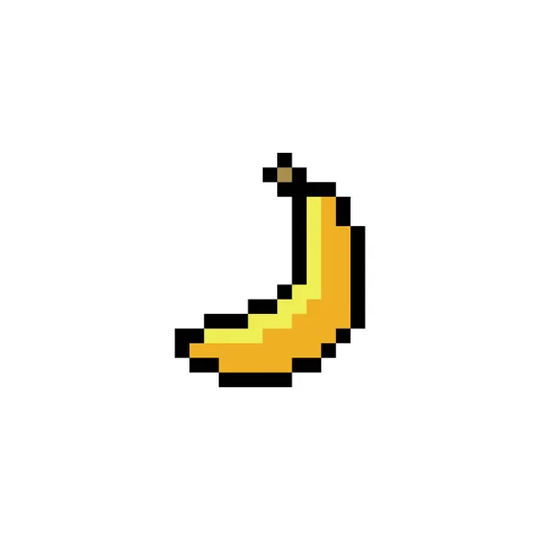 Schema Delle Banane Immagine Banana Pixel Giochi Bit Modello Punto — Vettoriale Stock