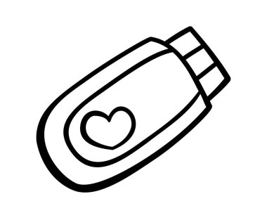 Usb Bellek Kartı simgesi. Web ve Uygulama için flashdisk simgesi.