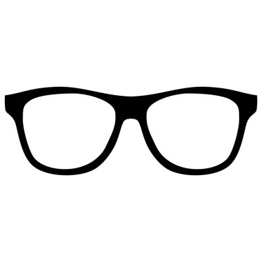 Gözlük simgesi. Güneş gözlüğü logosu. vektör illüstrasyonu.