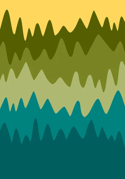Flaches Design Geometrischer Berge Kreative Minimalistische Illustration Für Wanddekoration Postkarten — Stockvektor